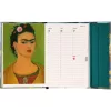 Határidőnapló mágnessel záródó, heti, fehér lapokkal Frida Kahlo 110x160mm, Presco