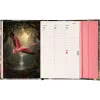 Határidőnapló mágnessel záródó, heti, fehér lapokkal Flamingo 110x160mm, Presco
