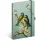 Keménytáblás notesz krémszínű lapokkal, pontozott, leszorító gumiszalaggal Birds 130x210mm, Presco