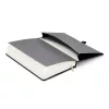 Keménytáblás notesz krémszínű lapokkal, vonalas, leszorító gumiszalaggal Elegant 130x210mm, Presco