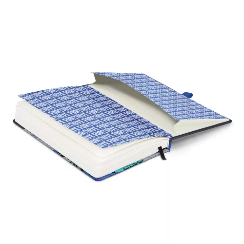 Keménytáblás notesz krémszínű lapokkal, vonalas, leszorító gumiszalaggal Fortnite – Llama 130x210mm, Presco