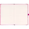 Keménytáblás notesz krémszínű lapokkal, vonalas, leszorító gumiszalaggal Hello Kitty 130x210mm, Presco