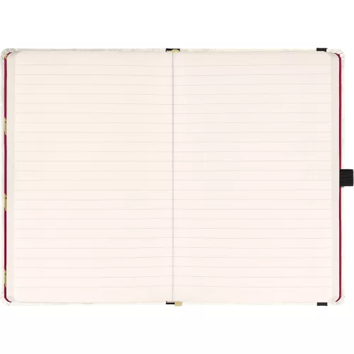 Keménytáblás notesz krémszínű lapokkal, vonalas, leszorító gumiszalaggal Harry Potter 130x210mm, Presco