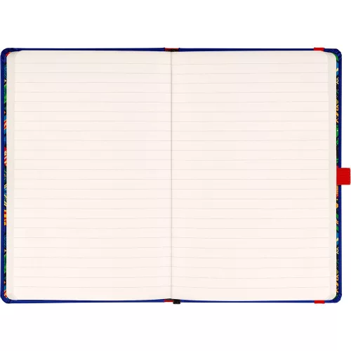 Keménytáblás notesz krémszínű lapokkal, vonalas, leszorító gumiszalaggal Harry Potter – Hogwarts 130x210mm, Presco
