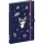 Keménytáblás notesz krémszínű lapokkal, vonalas, leszorító gumiszalaggal Kuromi 130x210mm, Presco