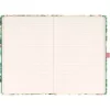 Keménytáblás notesz krémszínű lapokkal, vonalas, leszorító gumiszalaggal Lilium 130x210mm, Presco