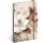 Keménytáblás notesz krémszínű lapokkal, vonalas, leszorító gumiszalaggal Powder Flower 130x210mm, Presco
