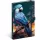 Keménytáblás notesz krémszínű lapokkal, vonalas, leszorító gumiszalaggal Parrot 130x210mm, Presco