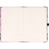 Keménytáblás notesz krémszínű lapokkal, vonalas, leszorító gumiszalaggal Sakura 130x210mm, Presco