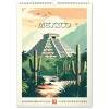 Falinaptár képes  330x460mm Vintage Posters – Distant Travels Realsystem 2027.