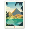Falinaptár képes  330x460mm Vintage Posters – Distant Travels Realsystem 2027.