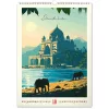 Falinaptár képes  330x460mm Vintage Posters – Distant Travels Realsystem 2027.