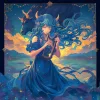 Falinaptár képes lemeznaptár 300x300mm, Anime Zodiac Realsystem 2027.