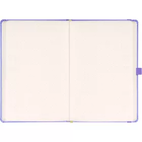   Klasszikus notesz Vivella borítással Lila, pontozott, 13x21cm, Presco