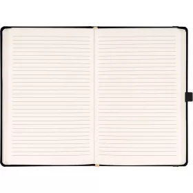   Klasszikus notesz Taggia borítással Black, vonalas, 13x21cm, Presco