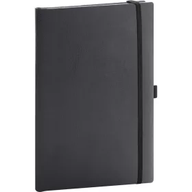   Klasszikus notesz Balacron borítással black, vonalas, 15x21cm, Presco