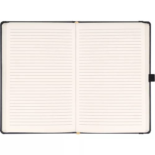 Klasszikus notesz Balacron borítással black, vonalas, 15x21cm, Presco
