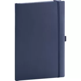   Klasszikus notesz Balacron borítással dark blue, vonalas, 15x21cm, Presco