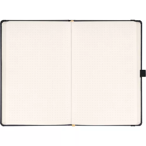 Klasszikus notesz Balacron borítással black, pontozott, 15x21cm, Presco