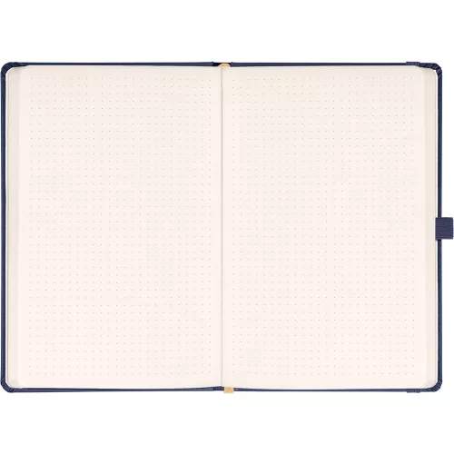 Klasszikus notesz Balacron borítással dark blue, pontozott, 15x21cm, Presco