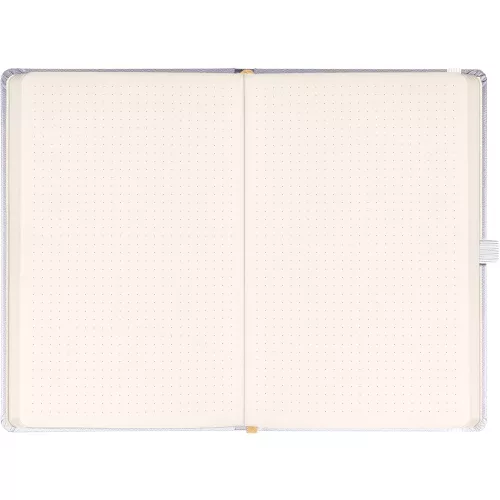 Klasszikus notesz Balacron borítással silver, pontozott, 15x21cm, Presco