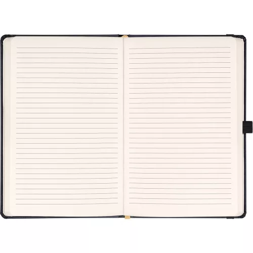 Klasszikus notesz Aprint borítással black, vonalas, 15x21cm, Presco