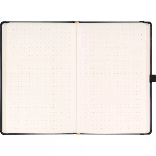 Klasszikus notesz Aprint borítással black, pontozott, 15x21cm, Presco