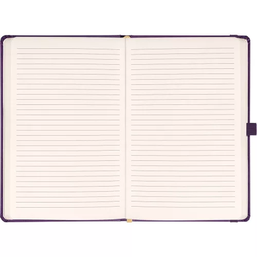 Klasszikus notesz Aprint borítással Neo purple, vonalas, 15x21cm, Presco