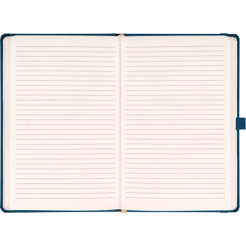Klasszikus notesz Aprint borítással Neo blue, vonalas, 15x21cm, Presco