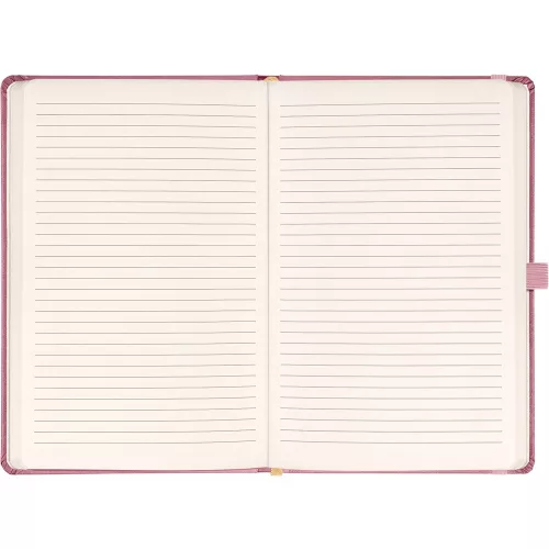 Klasszikus notesz Aprint borítással Neo pink, vonalas, 15x21cm, Presco