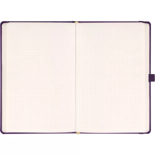 Klasszikus notesz Aprint borítással Neo purple, pontozott, 15x21cm, Presco