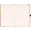 Keménytáblás notesz krémszínű lapokkal, pontozott, leszorító gumiszalaggal Herbal 130x210mm, Presco