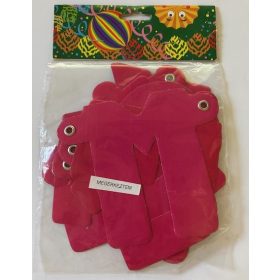   Betűfüzér, rózsaszín dekorációs felirat "Megérkeztem" UTOLSÓ CSOMAG