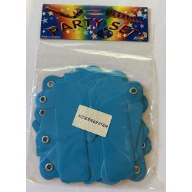   Betűfüzér, kék dekorációs felirat "Megérkeztem" UTOLSÓ CSOMAG