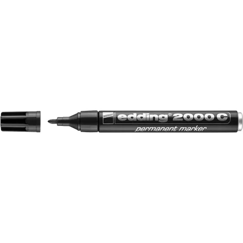 Alkoholos marker 1,5-3mm, kerek hegyű, Edding 2000 fekete