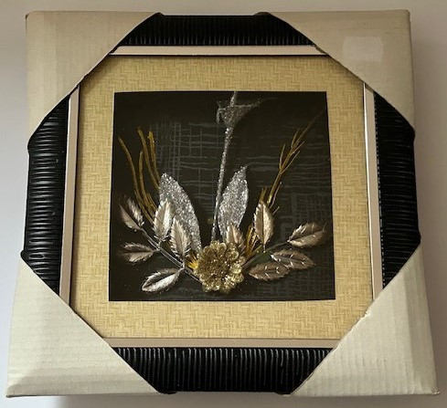 Keretezett falidísz 23x23 cm UTOLSÓ DARAB