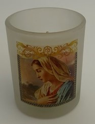 Gyertya üvegben 6 cm UTOLSÓ DARABOK