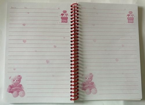 Gyereknapló tollal BJ-1510 13x16 cm rózsaszín UTOLSÓ DARAB