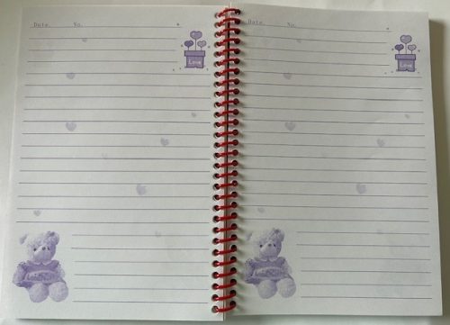 Gyereknapló tollal BJ-1510 13x16 cm rózsaszín UTOLSÓ DARAB