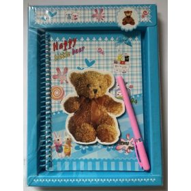 Gyereknapló tollal BJ-1510 13x16 cm kék UTOLSÓ DARAB