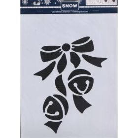   Stencil hósablon karácsonyi motívum 22x35x0,2 cm UTOLSÓ DARAB