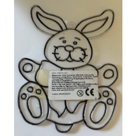   Fényvarázs forma fekete színű kontúrral "Nyuszi" UTOLSÓ DARAB