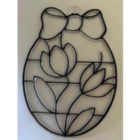   Fényvarázs forma fekete színű kontúrral "Tojás" UTOLSÓ DARABOK