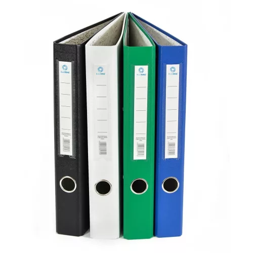 Gyűrűskönyv A4, 4,5cm, 4 gyűrűs PP/PP Bluering® Prémium fekete