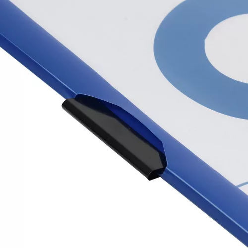 Gyorsfűző klip mappa A4, műanyag 30laphoz fém klippes Bluering® kék