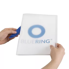   Gyorsfűző klip mappa A4, műanyag 30laphoz műanyag klippes Bluering® kék