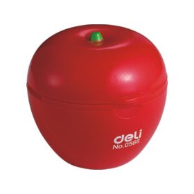   Hegyező Deli alma 2 lyukú tartályos piros ESZTÉTIKAI HIBÁS CSOMAGOLÁS