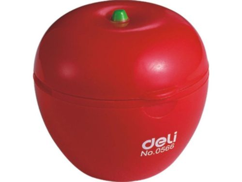 Hegyező Deli alma 2 lyukú tartályos piros ESZTÉTIKAI HIBÁS CSOMAGOLÁS