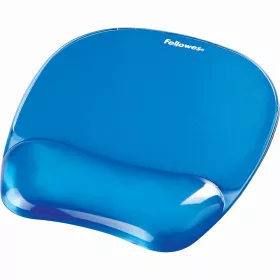   Egérpad csuklótámasszal, géltöltésű, Fellowes® Crystal Gel, kék