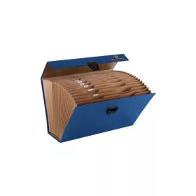   Irattartó -. harmonikatáska, karton, 250 x 362 x 124 mm.,19 rekeszes, Fellowes® Bankers Box Handifile, kék